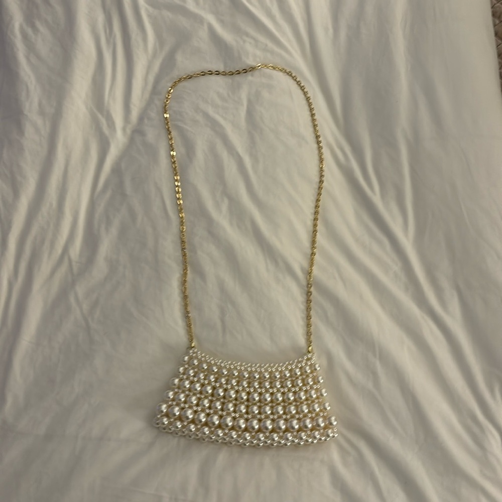 Pearl crossbody purse. Never worn